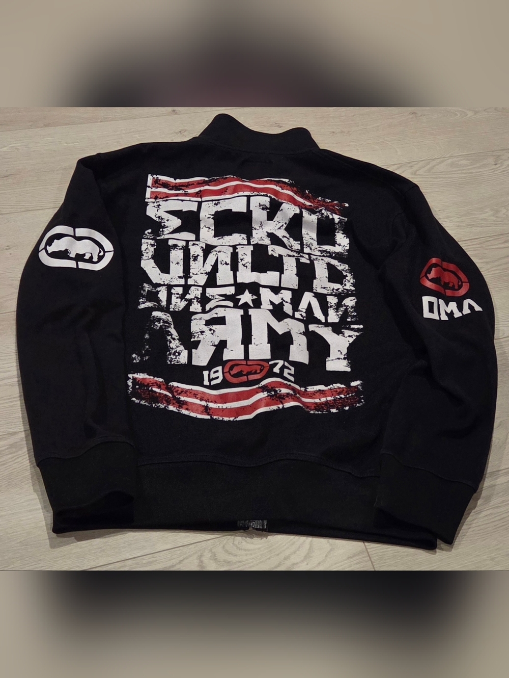 Vintage Y2K Ecko Unlimited MMA Sweater with Back Hit And Arm Logo